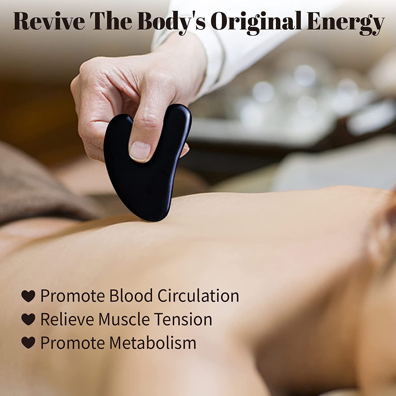 Rena Chris Rose Quartz Gua Sha, Natural Jade Gua Sha Facial Tools for SPA Acupuncture, Pink Gua Sha Stone for Body Face Neck and Eye, Skin Care Gift for Woman - Image 6